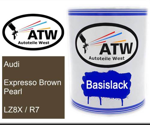 Audi, Expresso Brown Pearl, LZ8X / R7: 1L Lackdose, von ATW Autoteile West.